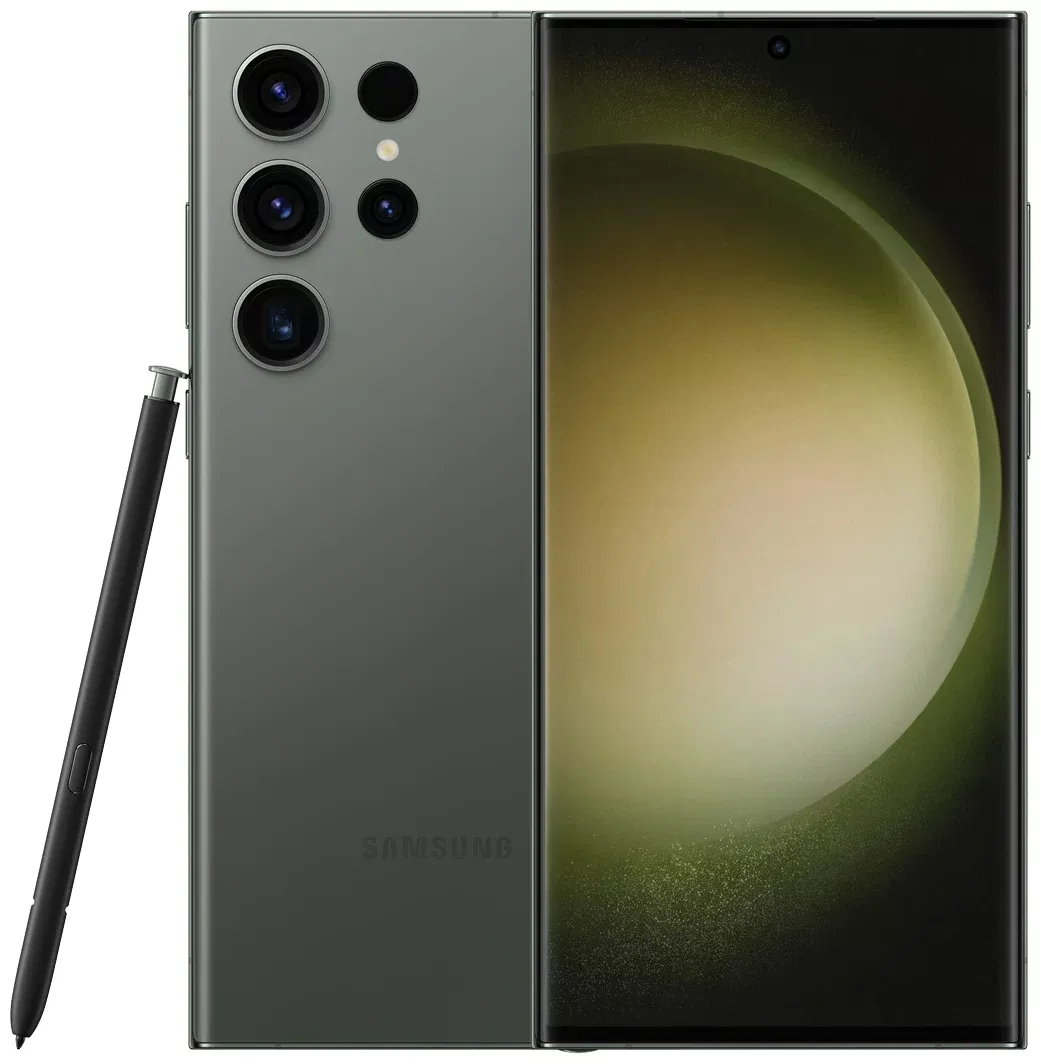 Смартфон Samsung Galaxy S23 Ultra 5G, 12.512 Гб, Dual SIM (nano SIM+eSIM), зеленый